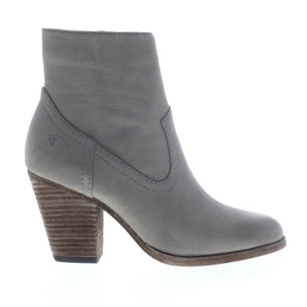 Frye Vintage Essa Gray Nubuck Leather Ankle Boots Women's Size 10M